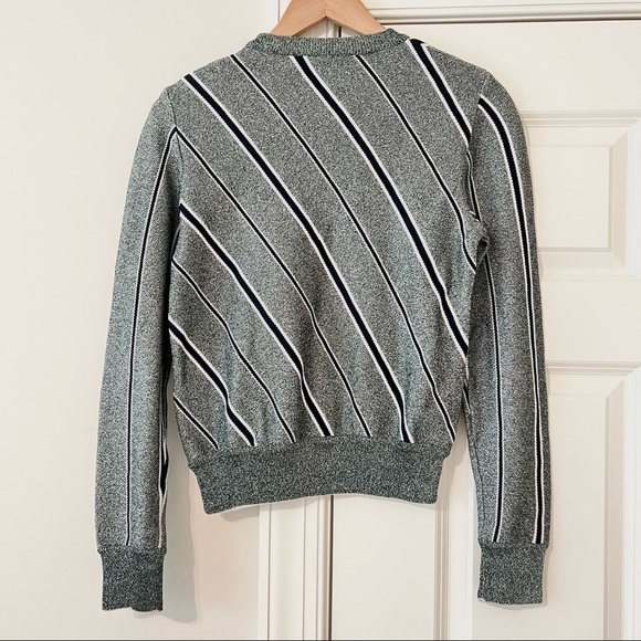 Cedric Charlier Striped Lurex Sweater Small - Picture 6 of 9